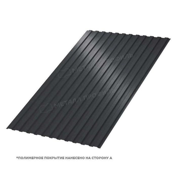 Профлист Металл Профиль МП-10 0,5 PURMAN® RAL 7024 Серый графит | B
